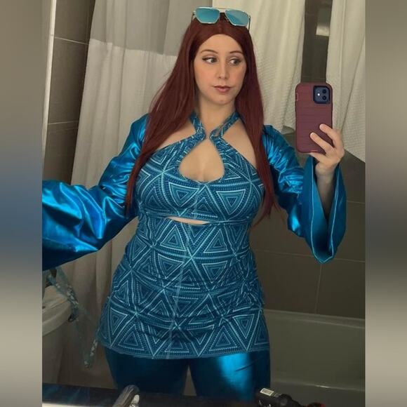 Y2K Patagonia Barbie cosplay costume blue - Picture 2 of 10